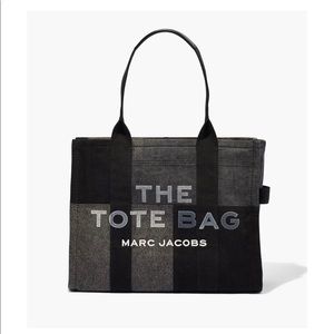 Marc Jacobs large black denim tote bag and 2 Marc Jacob New York City patches